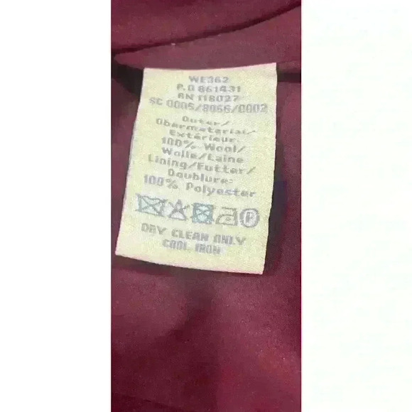 Boden Blazer Jacket Charcoal Gray Wool Short Double Breasted Size 6 US - Picture 12 of 12